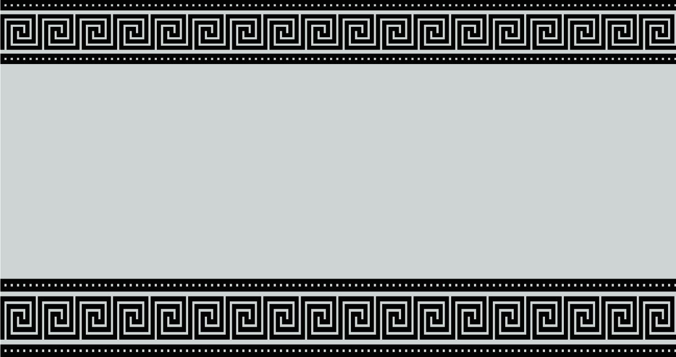 Tapis vinyle géométrique bordure de frette grecque - TenStickers
