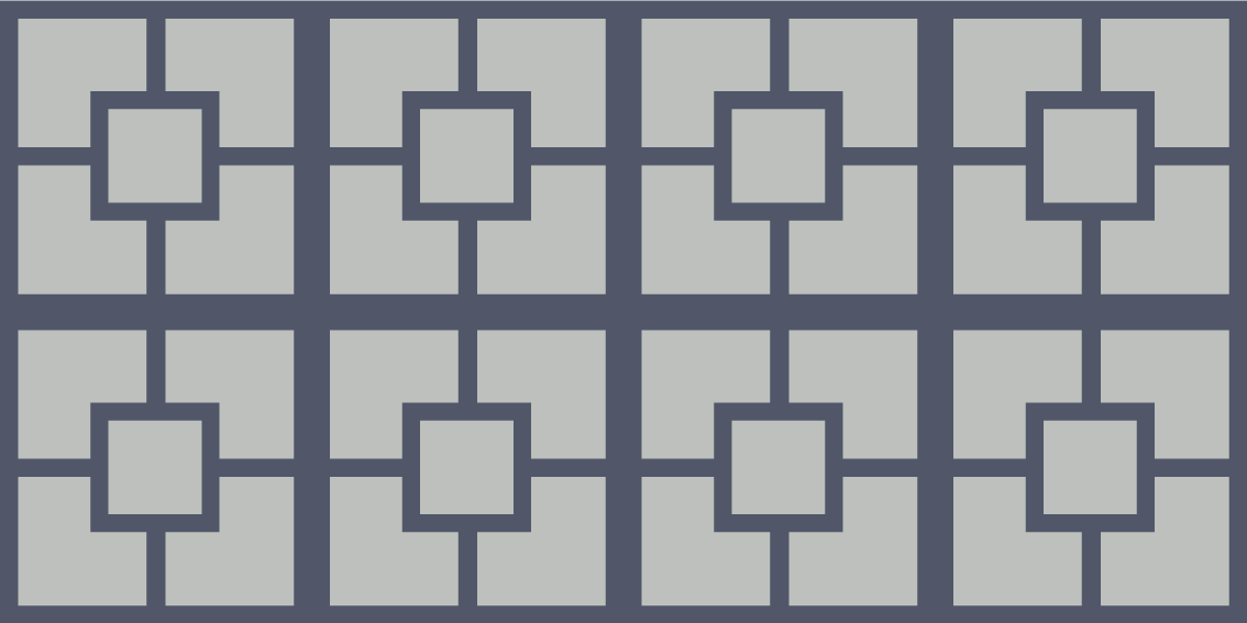 Tapis vinyle géométrique motif carré géométrique - TenStickers