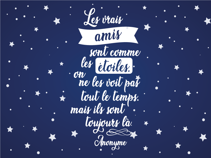 Tapis vinyle citation Citation mignonne d'amitié - TenStickers