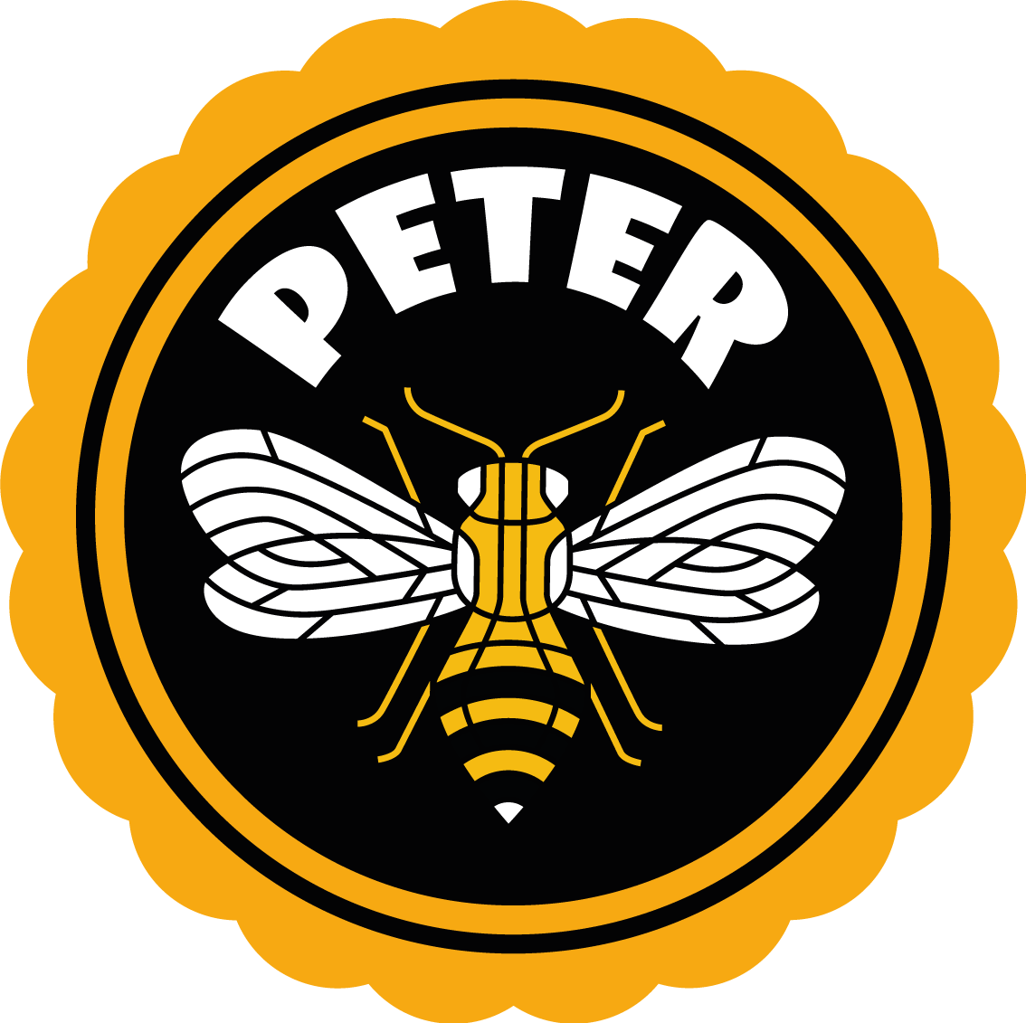 Tapis vinyles personnalisable emblème d'abeille personnalisé - TenStickers