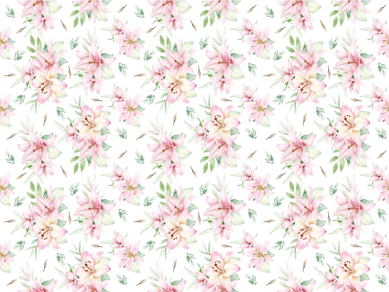 Tapis vinyle plantes élégance florale en fleurs - TenStickers