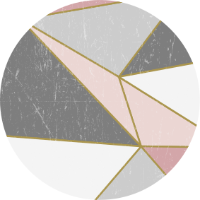 Tapis vinyle géométrique formes géométriques de marbre - TenStickers