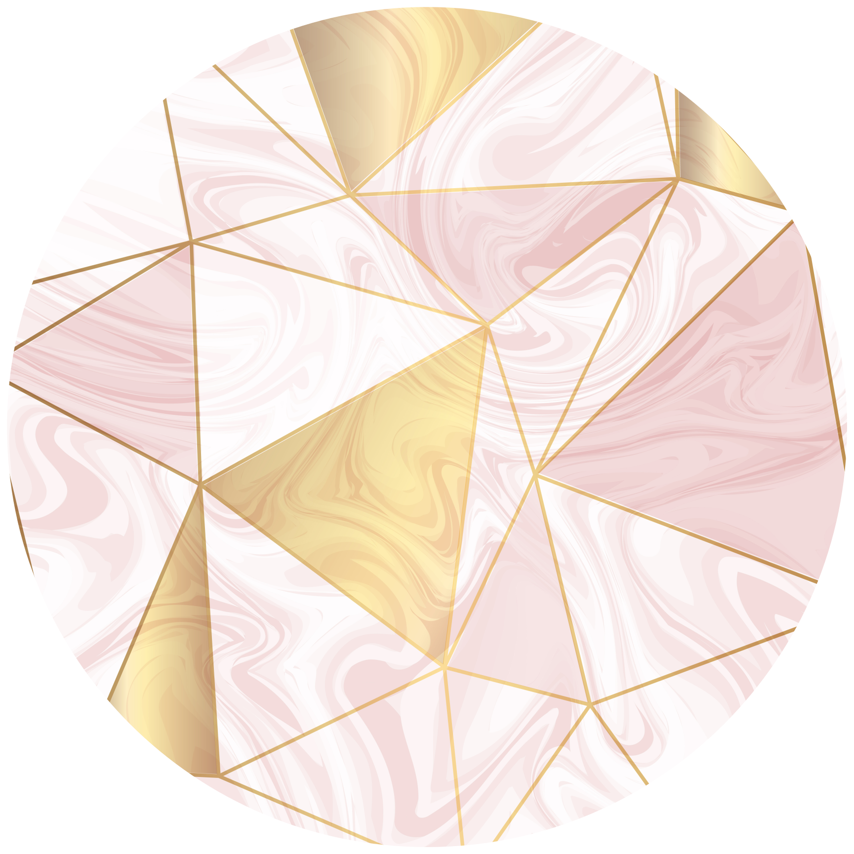 Tapis vinyle géométrique mosaïque géométrique pastel - TenStickers