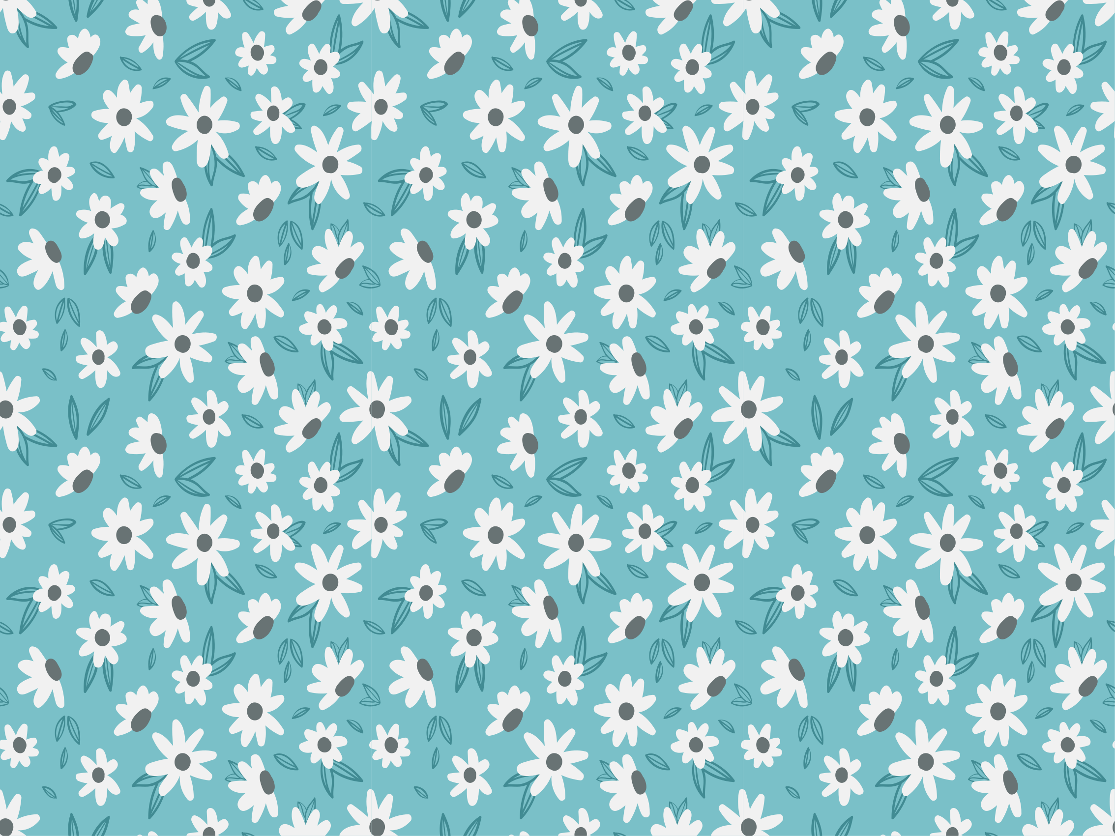 Tapis vinyle plantes décor à motifs floraux - TenStickers