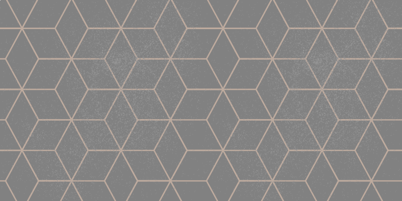 Tapis vinyle géométrique motif hexagonal gris géométrique - TenStickers
