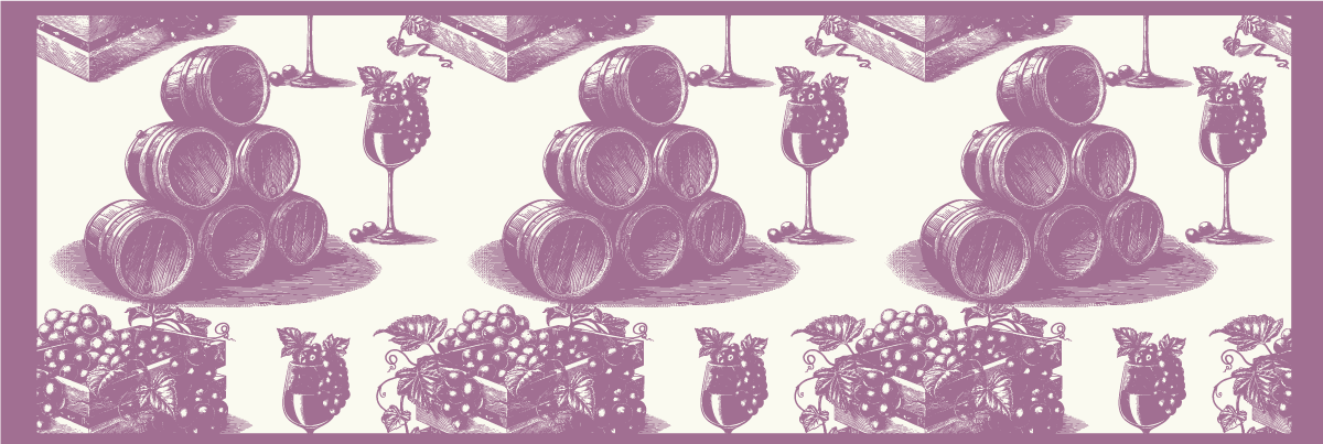 Tapis vinyle esthétique du croquis de la cave à vin - TenStickers