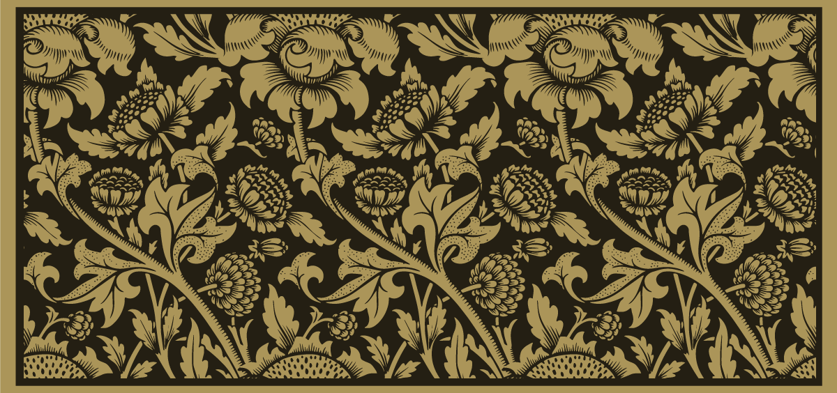 Tapis vinyle fleurs et plantes motif botanique d'accent - TenStickers