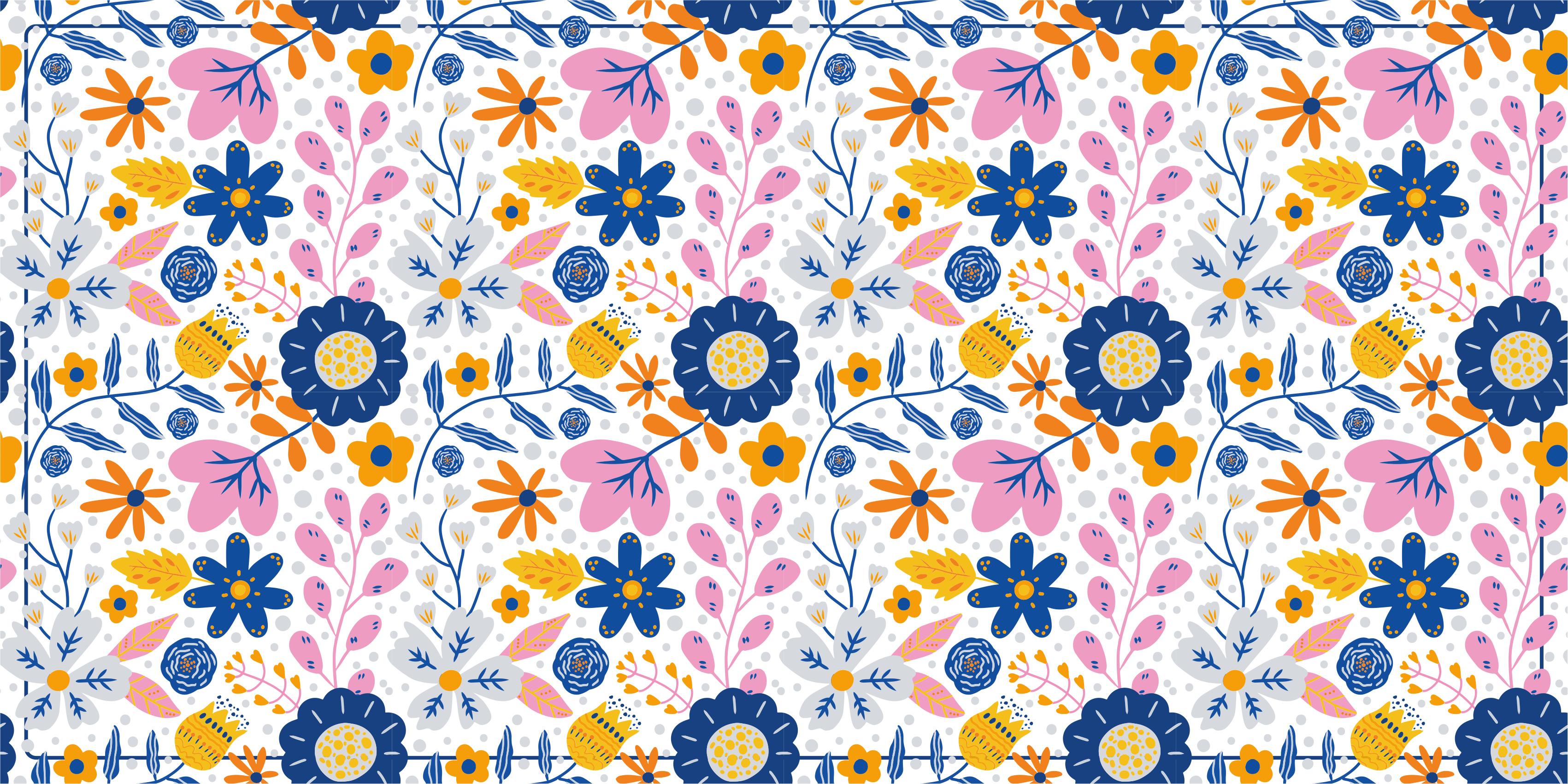 Tapis en vinyle nature printemps Floral - TenStickers