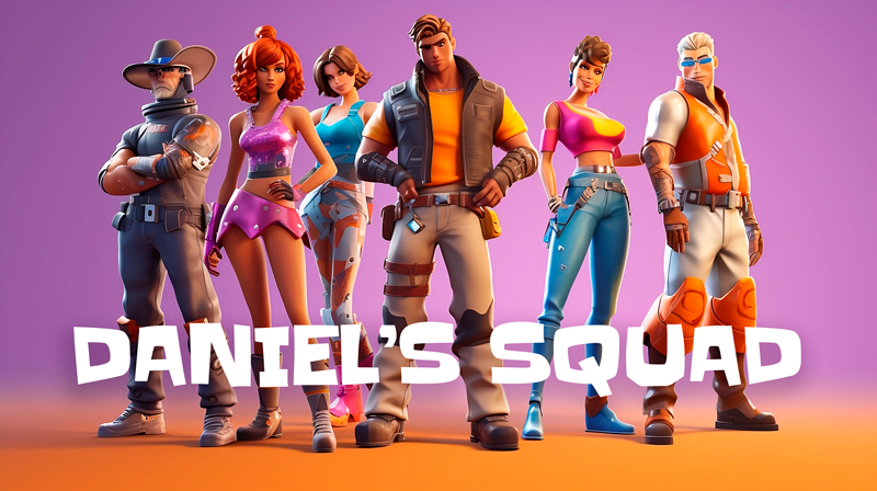 Tapis vinyle chambre groupe de personnagesGroupe de personnages - TenStickers