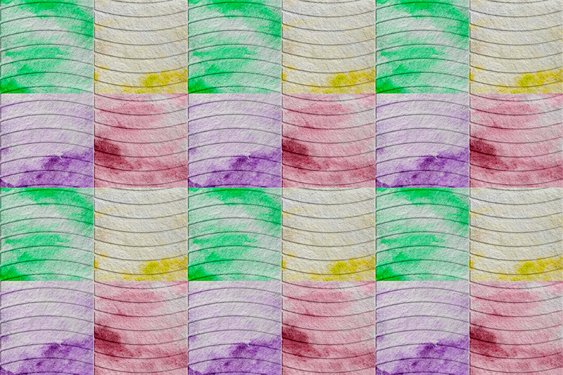 Tapis vinyle salon tuiles des Ramblas - TenStickers