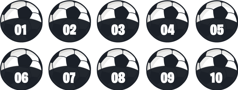 Tapis vinyle ado pack d'entraînement de football - TenStickers