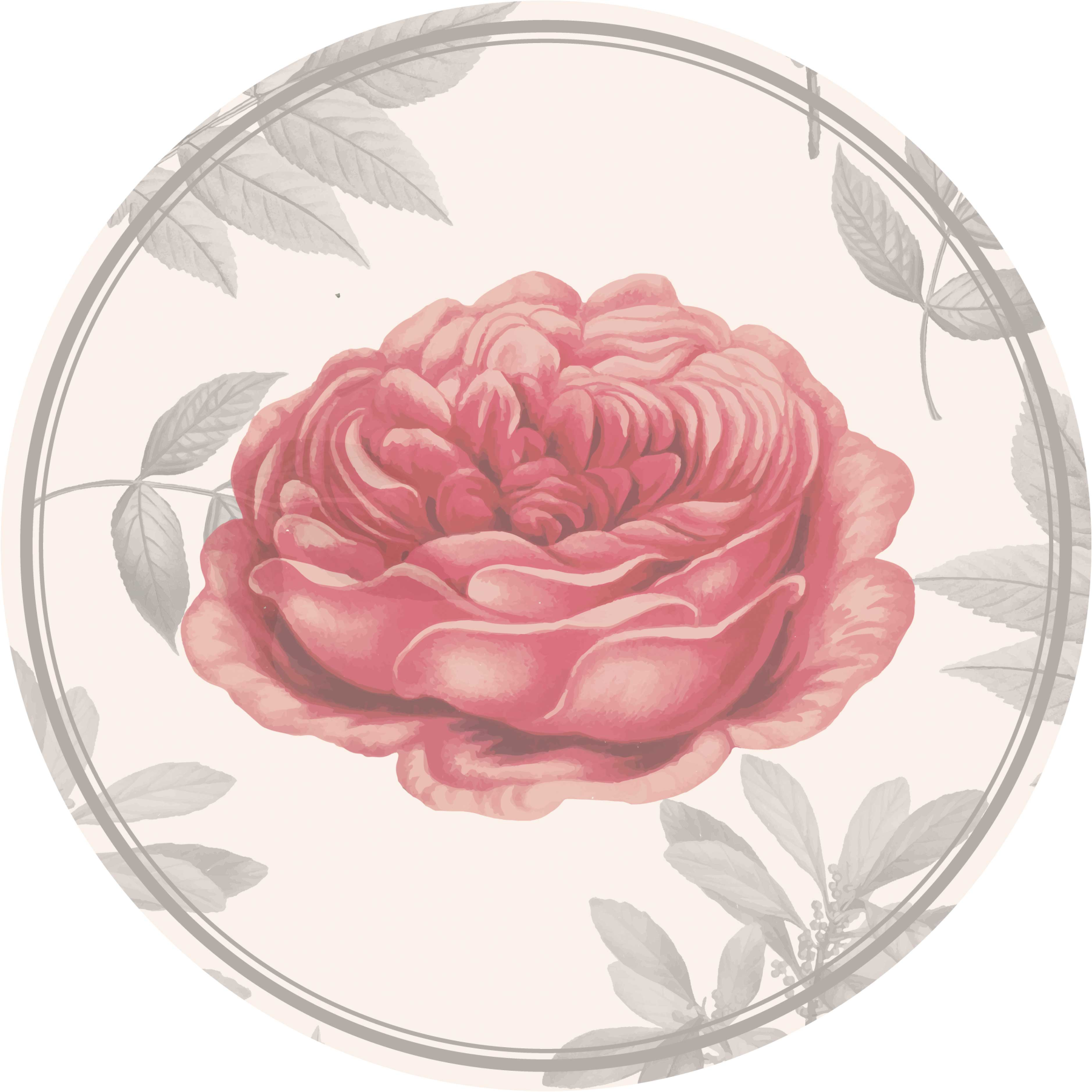 Tapis vinyle salon rose rose - TenStickers