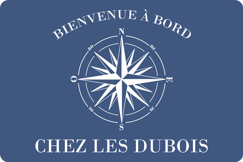 Tapis vinyle hall d'entrée bienvenue à bord - TenStickers