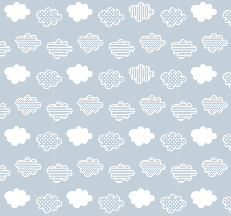 Papier peint cercles nuages - TenStickers