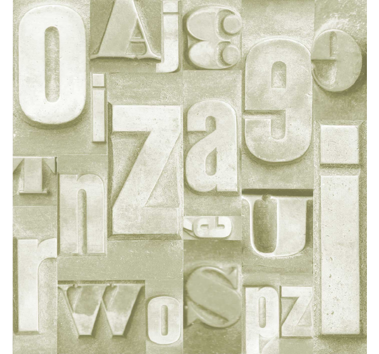 Papier peint texte style industriel 3d - TenStickers