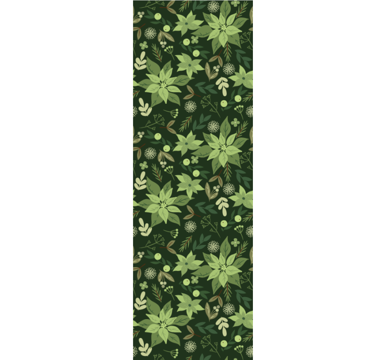 Papier peint feuilles motif naturel vert - TenStickers
