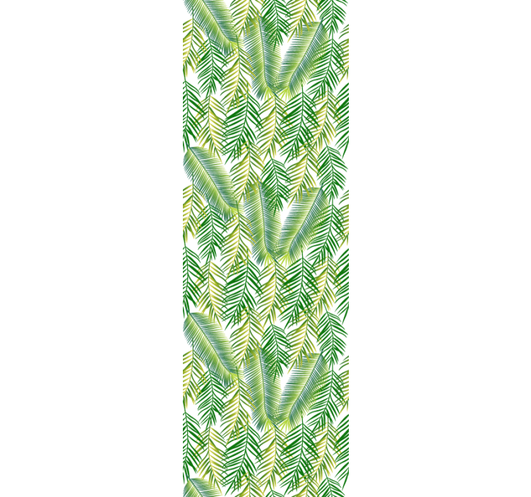 Papier peint feuilles conception de verdure luxuriante - TenStickers