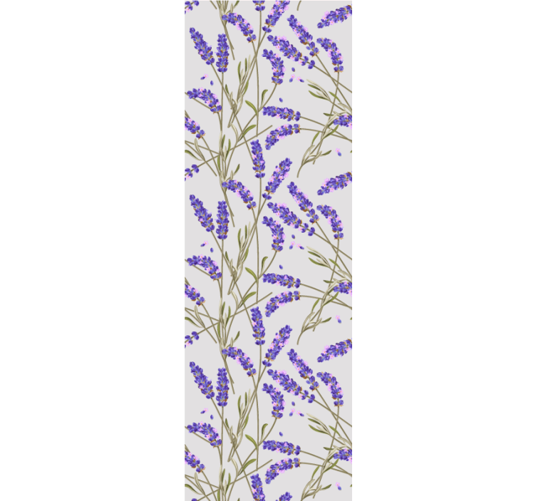 Papier peint floral design lavande - TenStickers