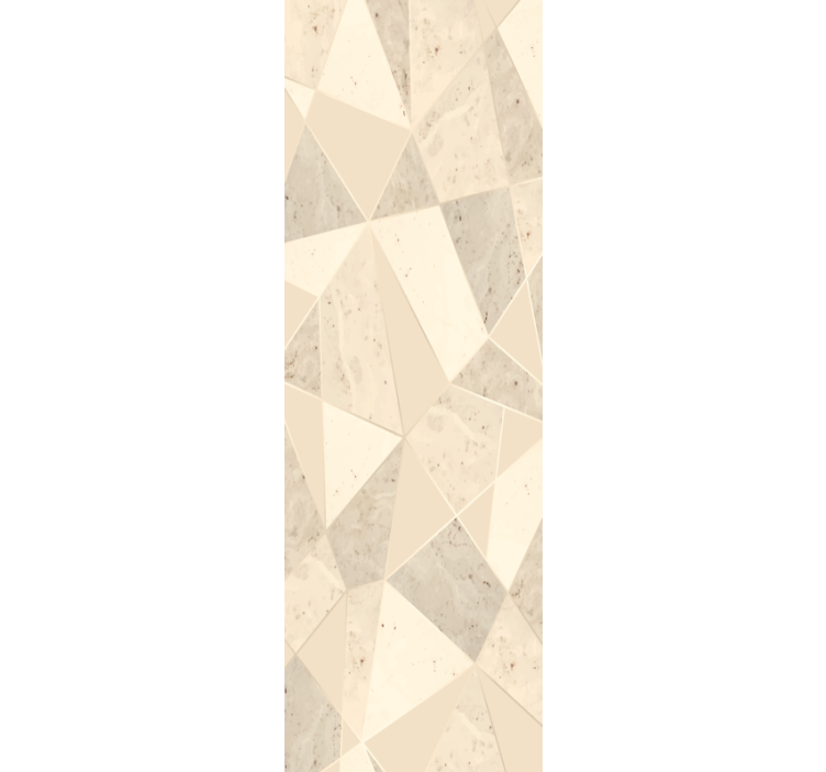 Papier peint marbre motif géométrique beige - TenStickers