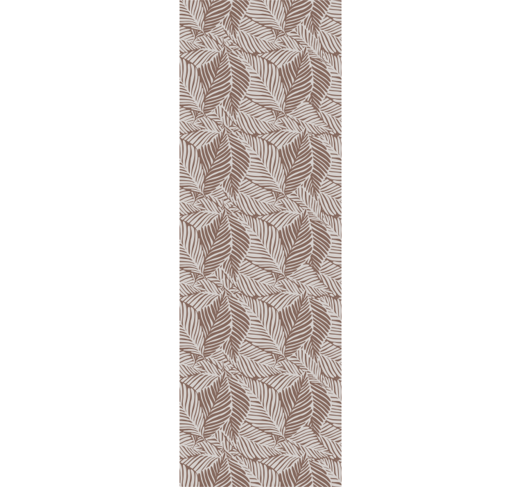 Papier peint floral design élégant marron - TenStickers