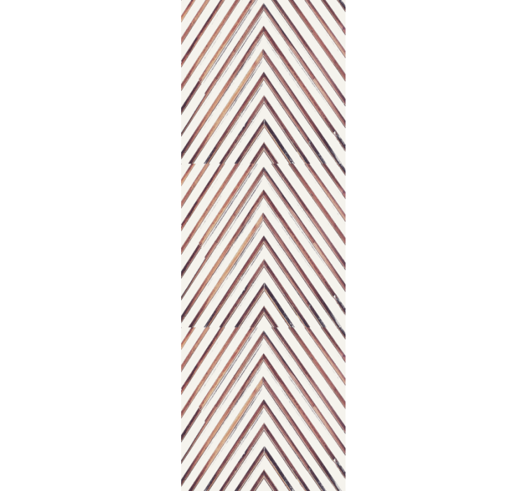 Papier peint géométrique motif lignes en chevrons - TenStickers
