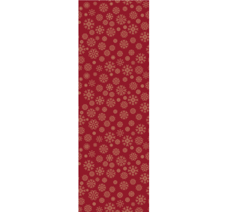 Papier peint noel motif floral givré - TenStickers