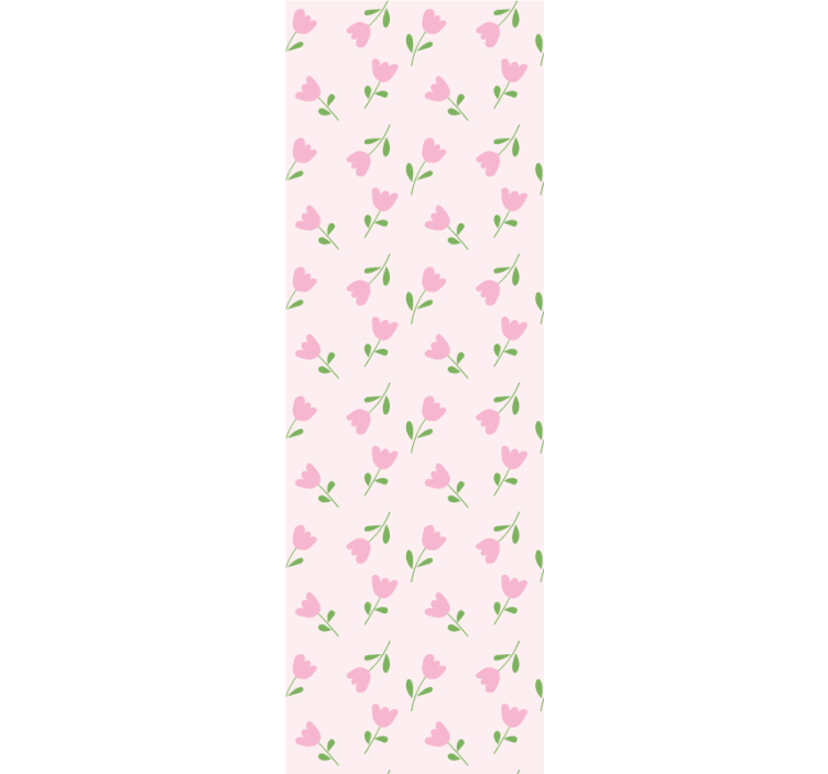 Papier peint floral design rose - TenStickers