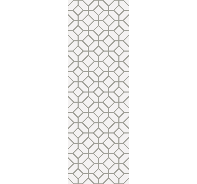 Papier peint géometrique motif hexagonal moderne - TenStickers