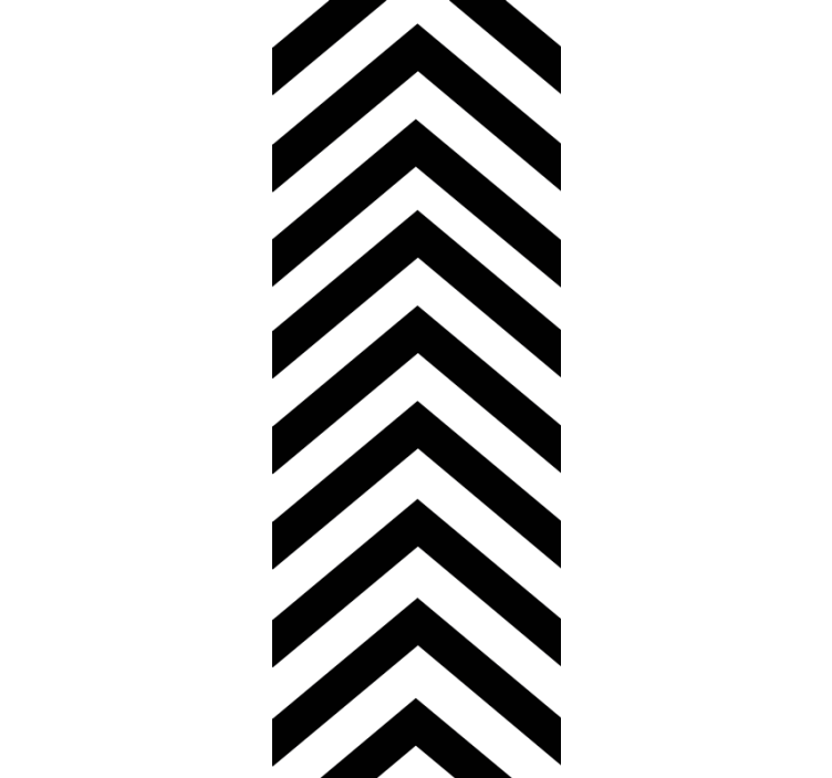 Papier peint rayures motif en zigzag - TenStickers