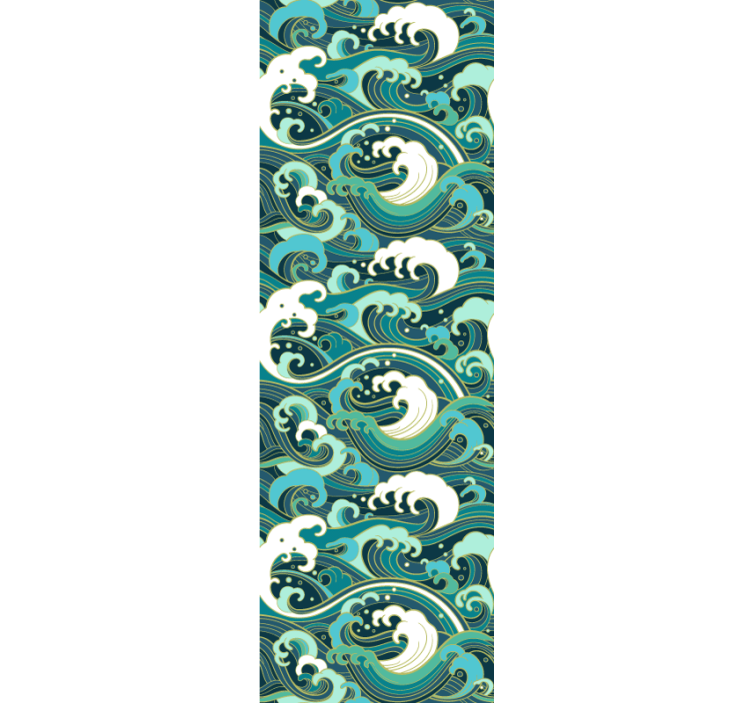 Papier peint nature vagues océaniques élégantes - TenStickers