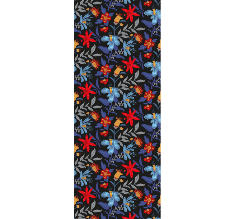 Papier peint floral gamme florale vibrante - TenStickers