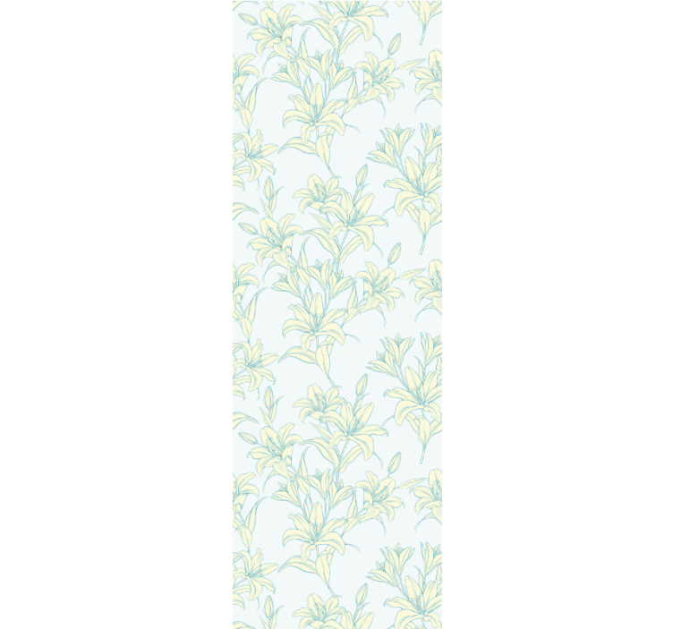 Papier peint floral étreinte florale de lys - TenStickers