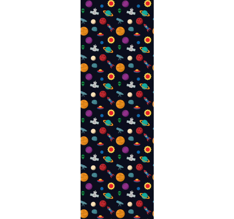 Papier peint étoiles scène d'aventure cosmique - TenStickers