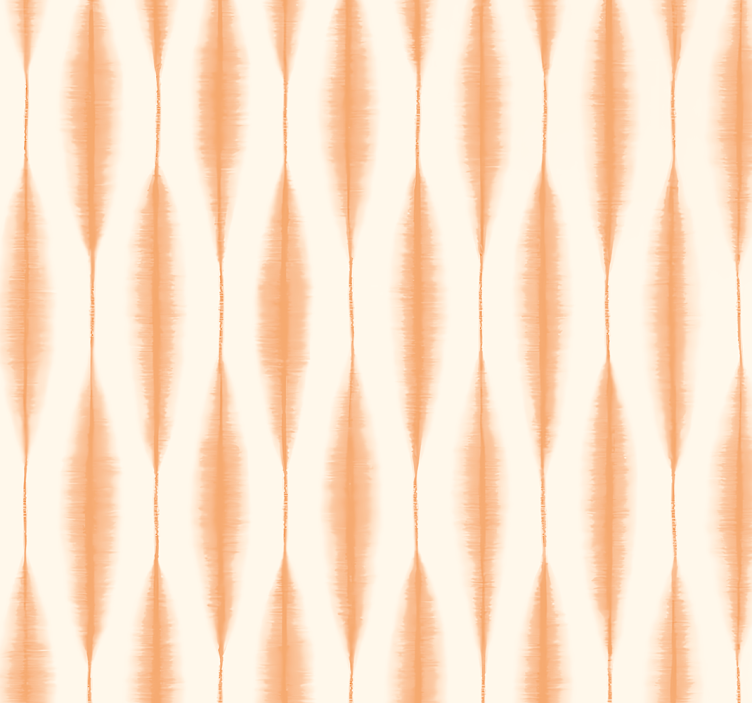 Papier peint géométrique ikat kasuri orange - TenStickers