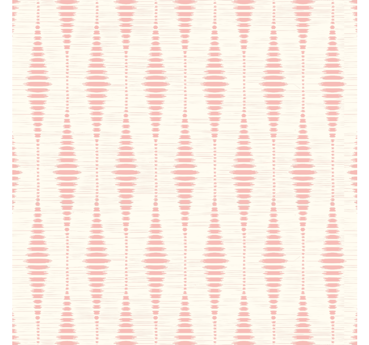 Papier peint géométrique rabaul ikat rose pastel - TenStickers