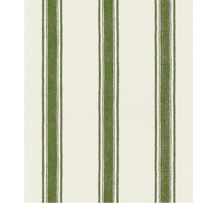 Papier peint géométrique lignes verticales vert mousse - TenStickers