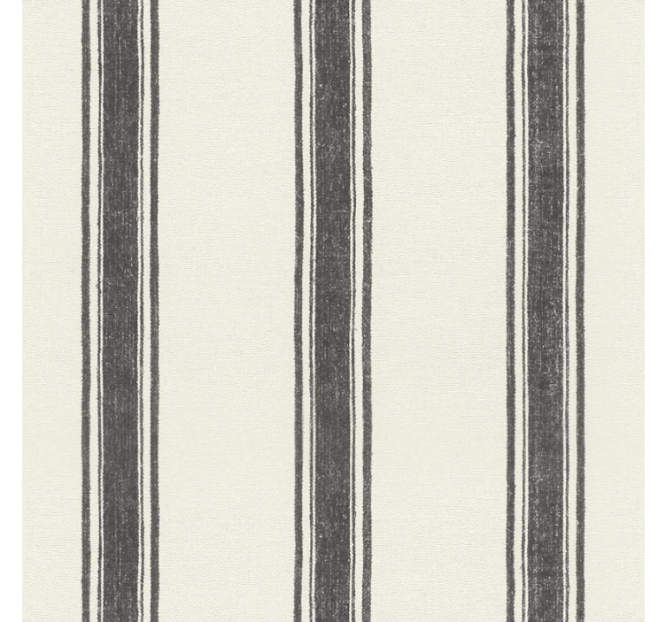 Papier peint géométrique lignes noires élégantes - TenStickers