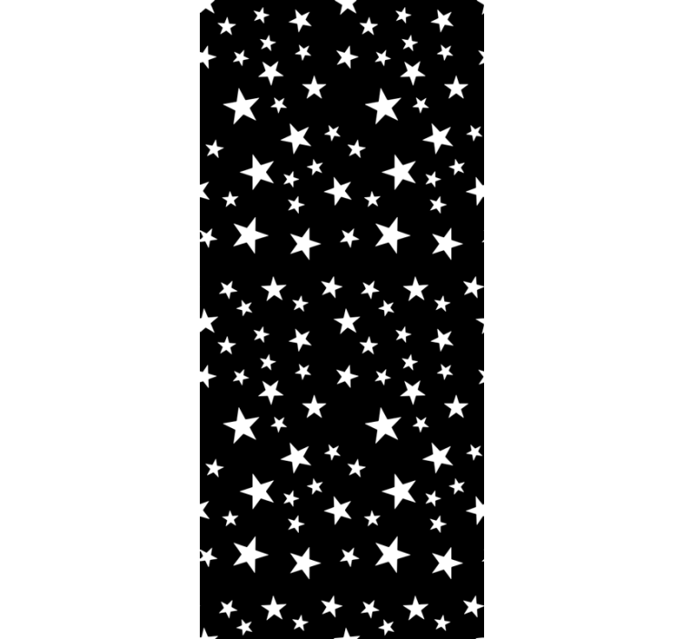 Papier peint étoiles élégance noir et blanc - TenStickers