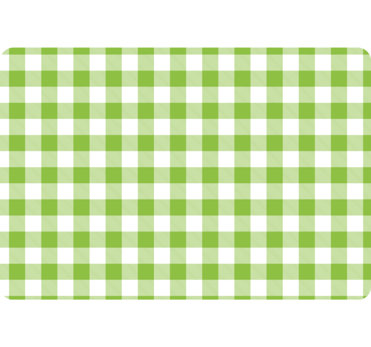 Papier peint géométrique design à carreaux verts - TenStickers