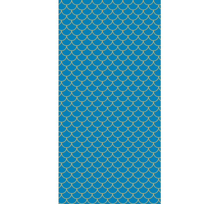 Papier peint salon finition à motifs festonnés - TenStickers