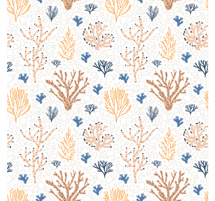 Papier peint nature motif corail élégant - TenStickers