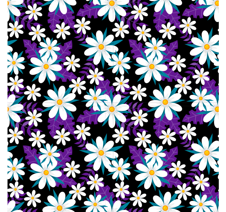 Papier peint nature affichage floral coloré - TenStickers