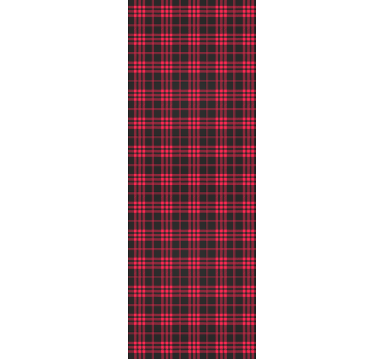 Papier peint noel motif tartan de noël - TenStickers