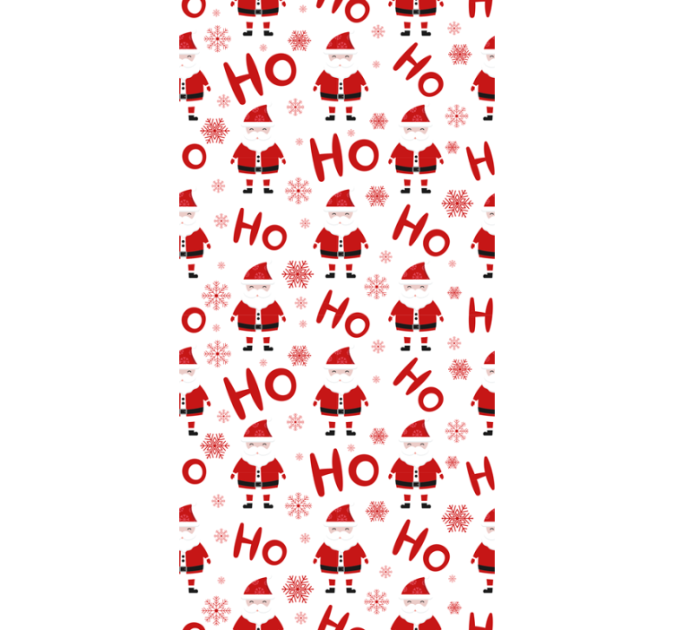Papier peint noël père noël hohoho - TenStickers