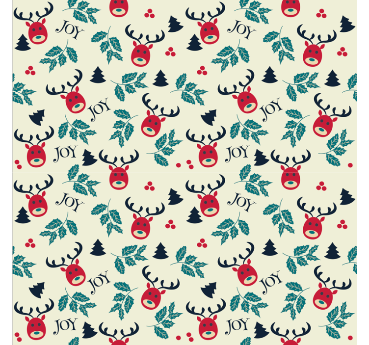 Papier peint noel joie et renne - TenStickers