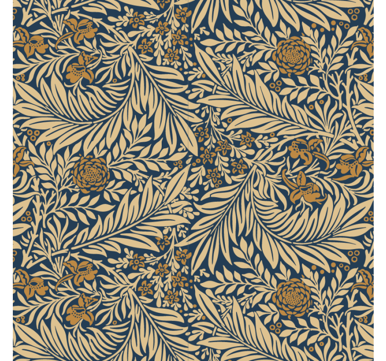 Papier peint salon motif floral vintage - TenStickers