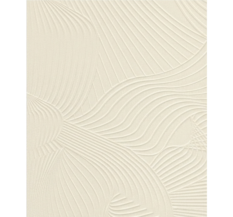 Papier peint salon ondulé crème en relief - TenStickers