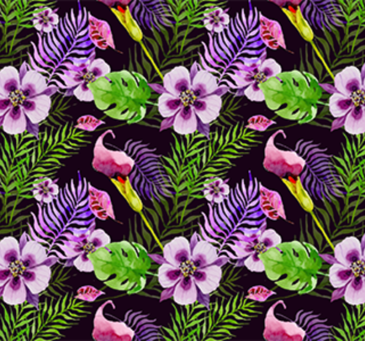 Papier peint ornemental motif jungle ikea - TenStickers