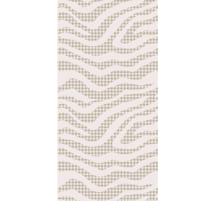 Papier peint salon motif de vagues abstraites - TenStickers