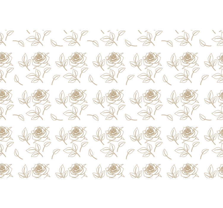 Papier peint ornemental motif rose élégant - TenStickers